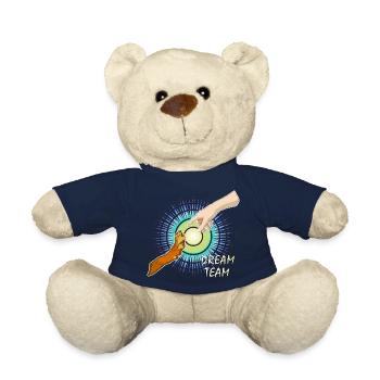Dog Paw Human Arm Dream Team - Teddy Bear - french navy - Front