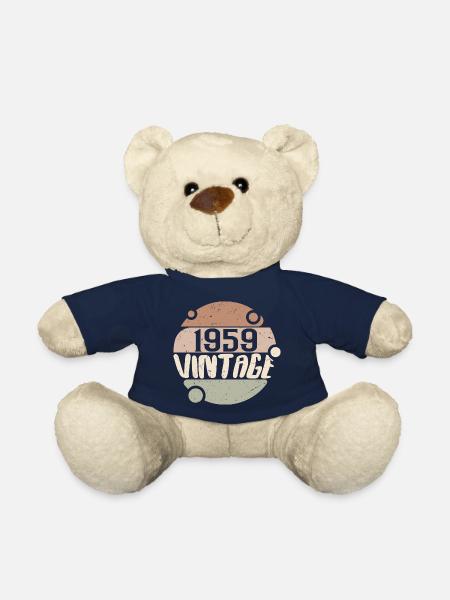 Vintage 1959 Cadeaux rétro 1959 millésime 1959 - Nounours - bleu marine