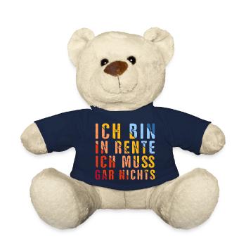 Je suis à la retraite, je n’ai pas à le faire - Nounours - bleu marine - Devant