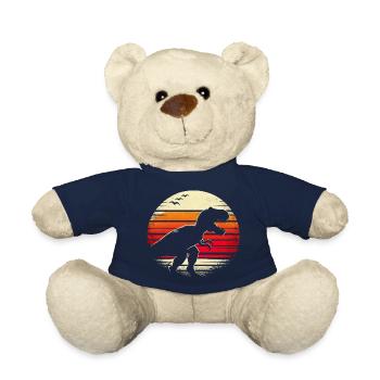 Dinosaur T-Rex Retro Vintage Dinosaur Lovers Gift - Nounours - bleu marine - Devant
