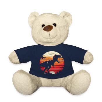Dinosaur T-Rex Retro Vintage Dinosaur Lovers Gift - Nounours - bleu marine - Devant