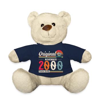24. Geburtstag Vintage November 2000 Jahrgang - Teddy - French Navy - Vorne