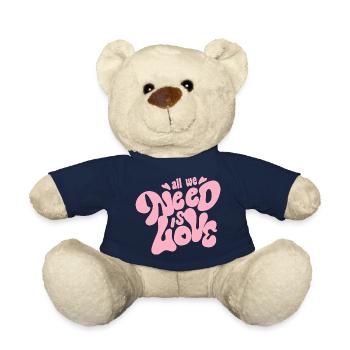 All we need is love - Teddy Bear - french navy - Front