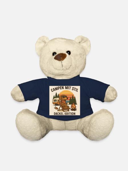 Camping avec style : Édition Teckel - Nounours - bleu marine