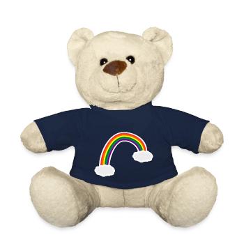 Nuages arc-en-ciel - Nounours - bleu marine - Devant