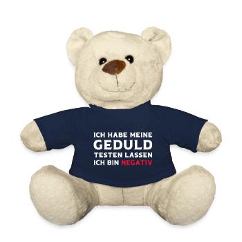 Ich habe meine Geduld testen lassen lustige Sprüch - Teddy - French Navy - Vorne
