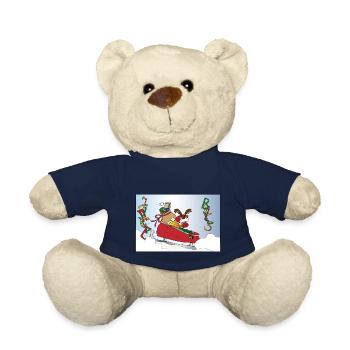 Jingle Bells Rudolph - Teddy Bear - french navy - Front