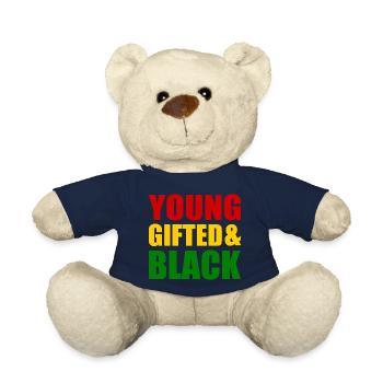 young gifted and black - Nounours - bleu marine - Devant