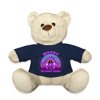 Moody ohne Foody - lustige süße Cartoon-Design - Teddy - French Navy - Vorne
