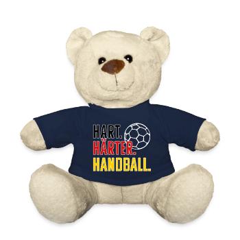 Hart Härter Handball. Handballer Witziges Geschenk - Teddy - French Navy - Vorne
