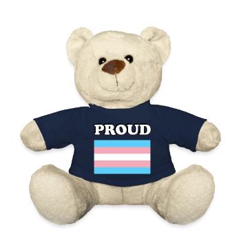 Trans Pride Transpride Flagge - Teddy - French Navy - Vorne