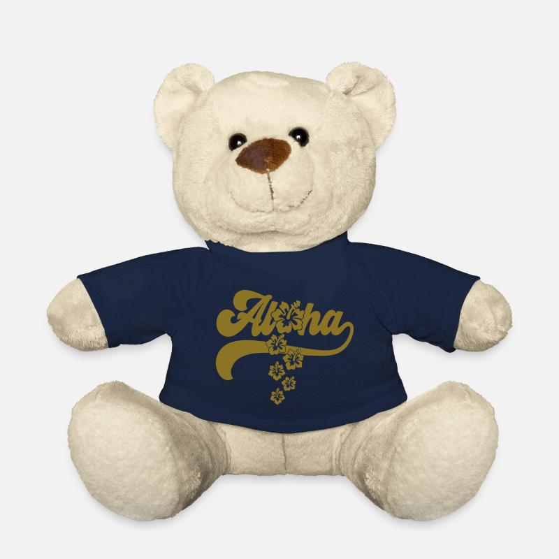 Farbe änderbar | Aloha Hibiscus Blossoms - Teddy - French Navy