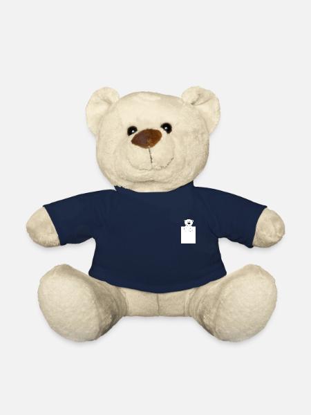 Ours au lit - Nounours - bleu marine