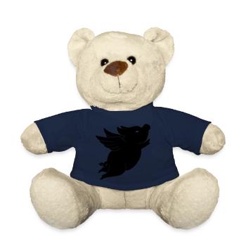Schwein - Schweinchen mit Flügeln - Teddy - French Navy - Vorne