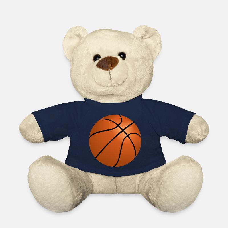 Ballon de basket - Nounours - bleu marine