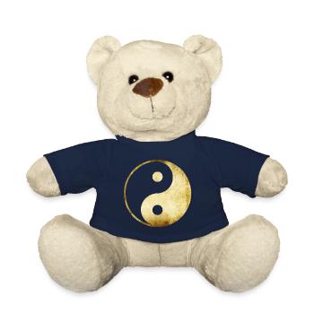 yoga yin yang gold - Teddy Bear - french navy - Front
