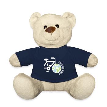 Bereise die Welt mit dem Fahrrad Geschenkidee - Teddy - French Navy - Vorne