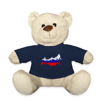RUSSLAND FLAGGE RUSSIA GRAFFITI LAND - Teddy - French Navy - Vorne