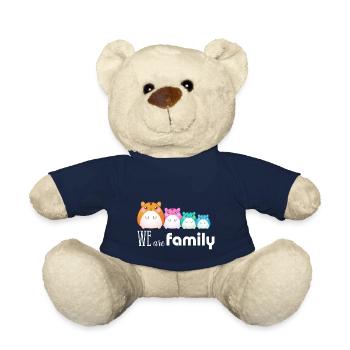 We are family lustiges Family Familien Team Hamste - Nounours - bleu marine - Devant
