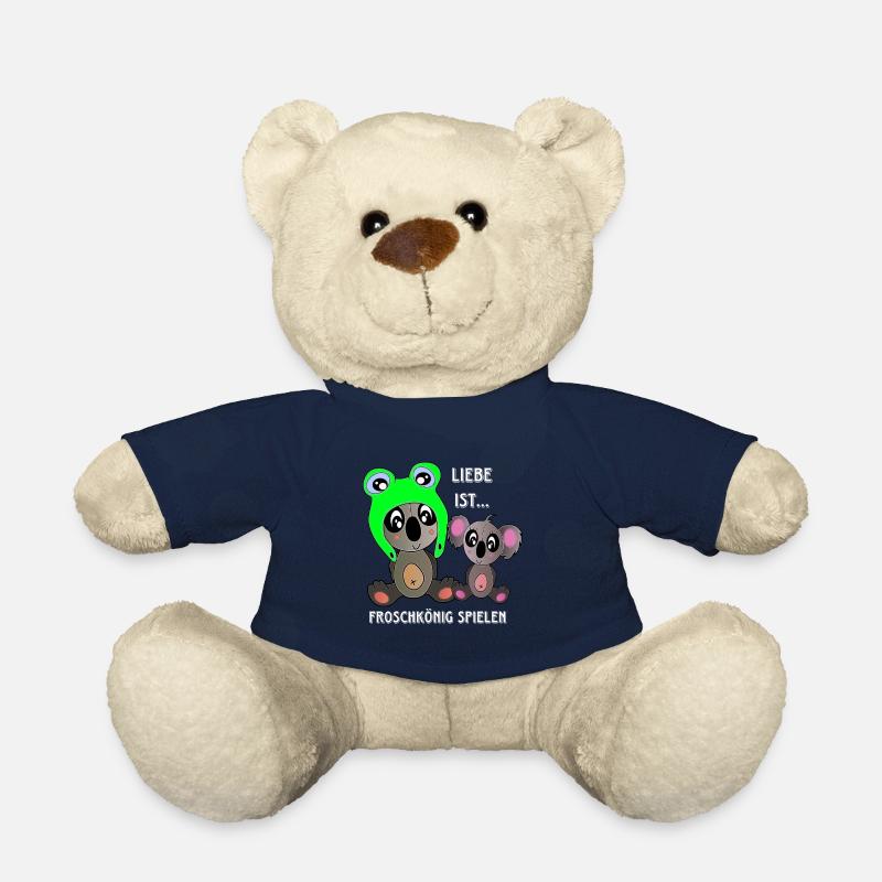 Grenouille et koala amour - l’amour est Saint Valentin - Nounours - bleu marine