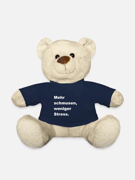 More cuddling, less stress. - Teddy Bear - french navy