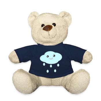 Cloud cute cloud kawaii style gift for kids - Teddy Bear - french navy - Front