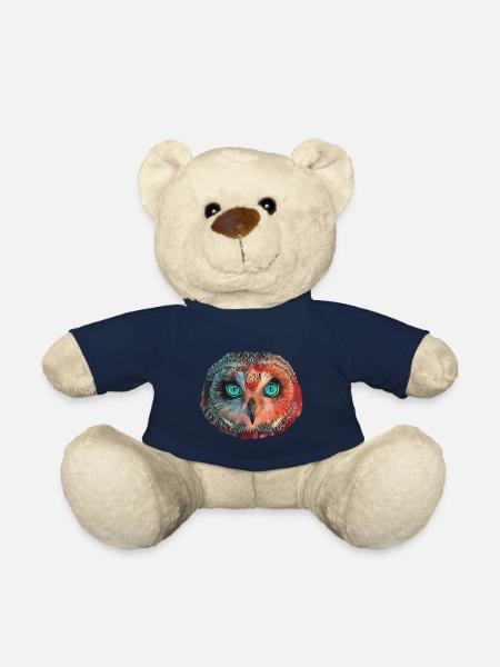 owl - Teddy Bear - french navy
