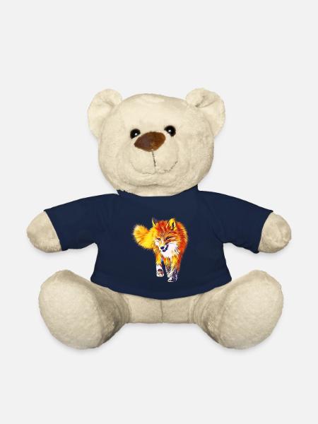 Renard - Nounours - bleu marine