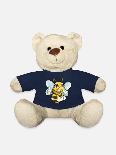 Süße Biene Wespe Illustration Cartoon Comic - Teddy - French Navy