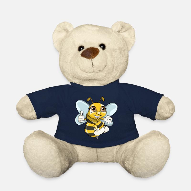 Cute bee wasp illustration cartoon comic - Teddy Bear - french navy