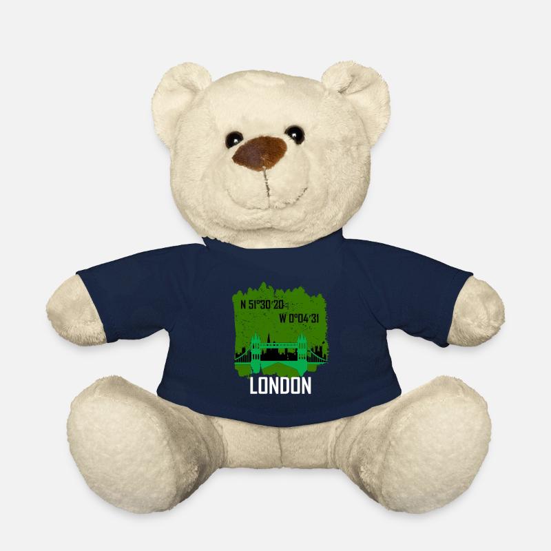 London Tower Bridge - Teddy Bear - french navy