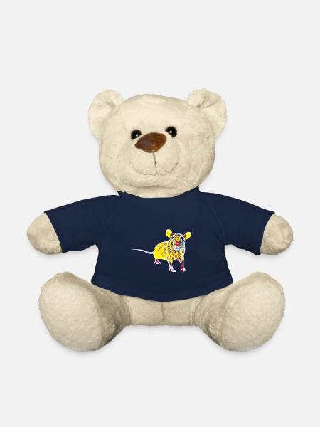 Rat - Nounours - bleu marine