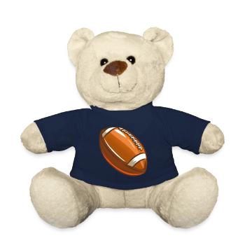 American football - Teddy Bear - french navy - Front