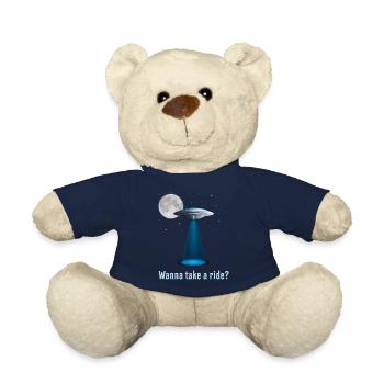 Alien Aliens Ufo Space Raumschiff Geschenkidee - Teddy - French Navy - Vorne