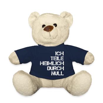 Je divise secrètement les mathématiques par zéro - Nounours - bleu marine - Devant