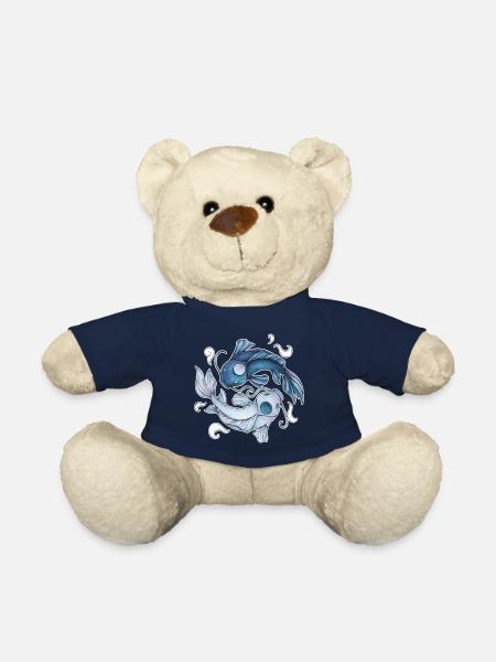 Yin Yang Kois - Ying Koi - Nounours - bleu marine