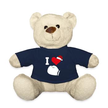 Boxhandschuh Boxhandschuhe Weihnachten Boxen Boxer - Teddy - French Navy - Vorne