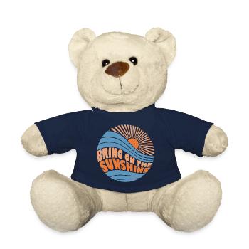 Bring On The Sunshine Summer Quote Design - Teddy Bear - french navy - Front