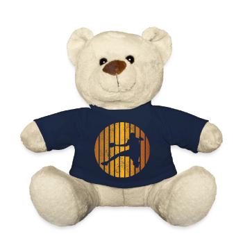 Handball Vintage HandballEr Retro Handball Player - Nounours - bleu marine - Devant