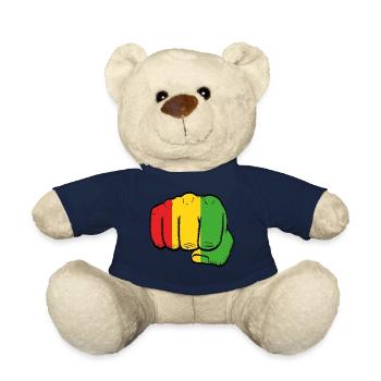 Nice Shirt To Flaunt Saying "Fist Bump Reggae" - Teddy Bear - french navy - Front