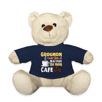Café humour - Nounours - bleu marine - Devant