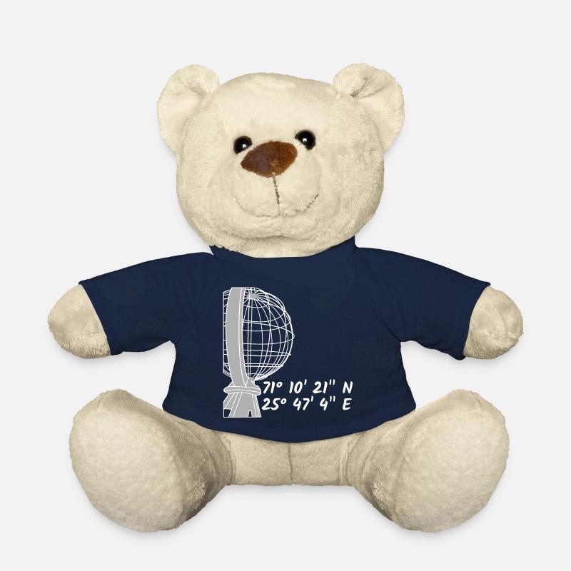 The globe at the North Cape for dark T-shirts - Teddy Bear - french navy