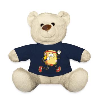 Sandwich Stirnband Lauband Fitness Läufer Laufen - Teddy - French Navy - Vorne