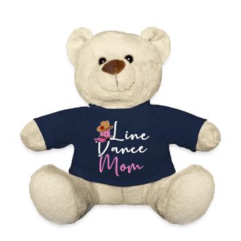 Line Dance Mom Line Dancing Country Music Saying - Teddy Bear - french navy - Front