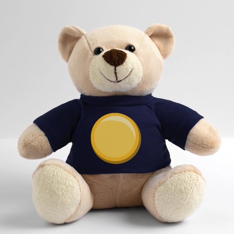 Gold Sticker Template Template Icon Button Teddy Bear