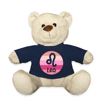 Zodiac sign Leo - Teddy Bear - french navy - Front