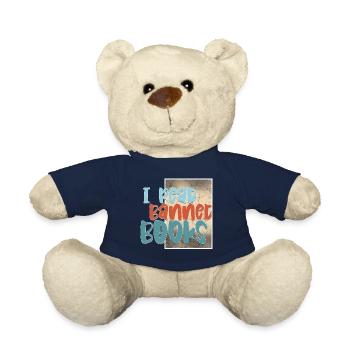 I Read Banned Books 45 - Teddy Bear - french navy - Front