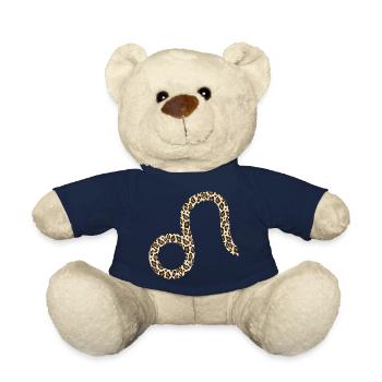 Signe du zodiaque Lion - Nounours - bleu marine - Devant