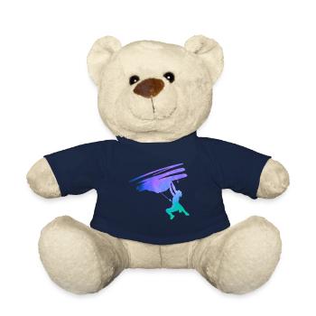 Silhouette sketchy climbing climber - Teddy Bear - french navy - Front