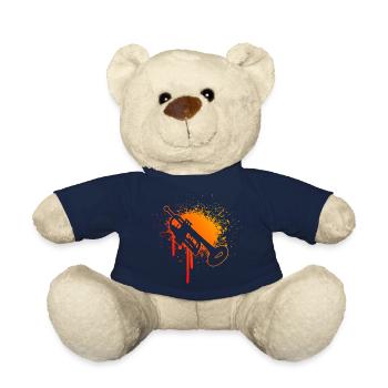 Trumpet Player Trumpet Playing Trumpet Player - Teddy Bear - french navy - Front